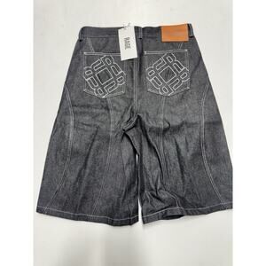 Rage 13 oz Black Japaneses Selvedge Denim Shorts Size 32 NWT!